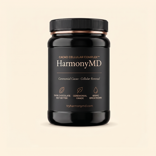 HarmonyMD product (matte-black jar refresh)